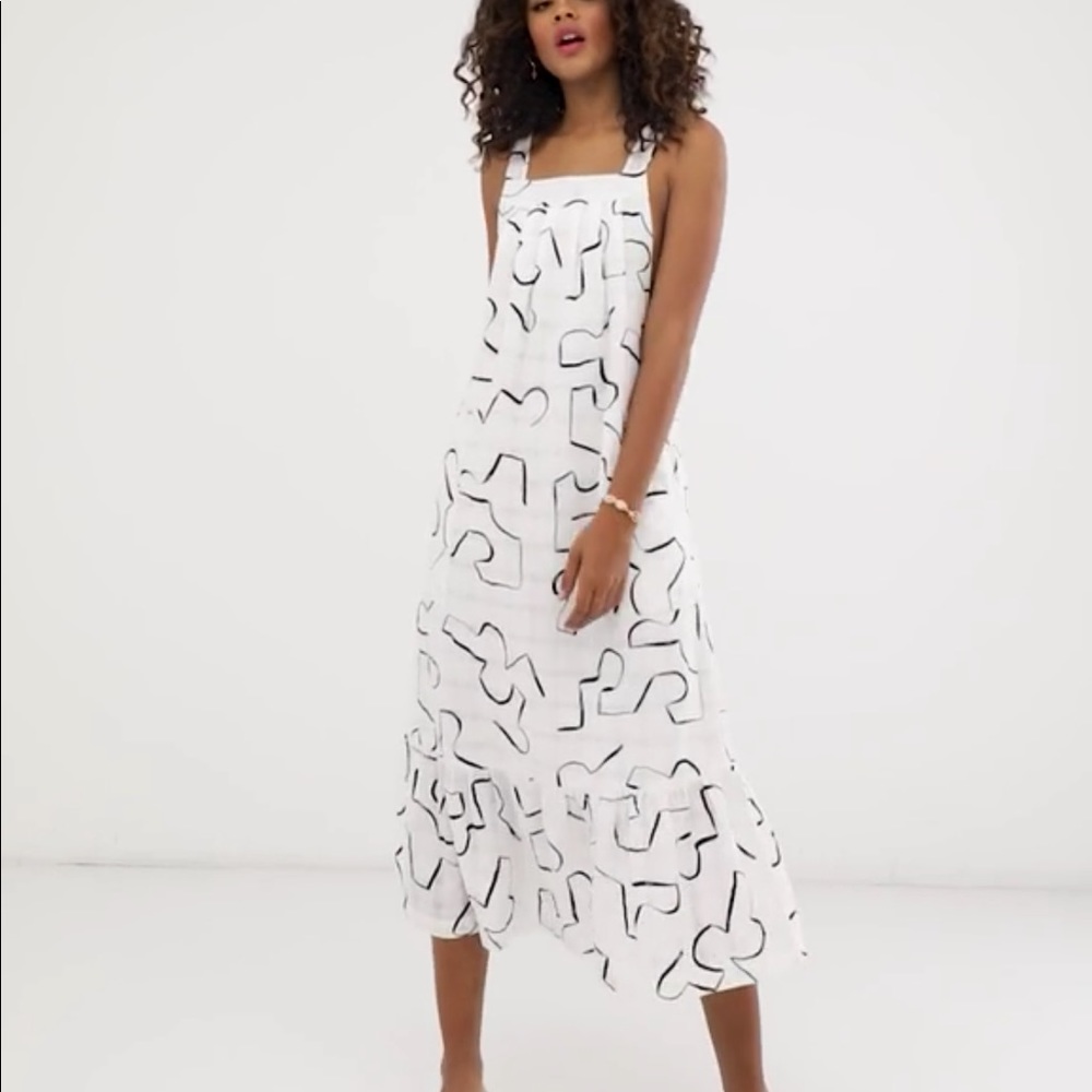COPY - Asos midi sundress in contemporary print